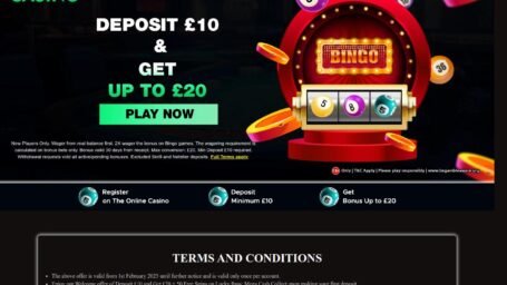 Deposit 10 Get 20 Bingo Bonus At TOC